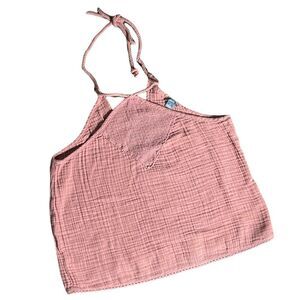 AERIE ADJUSTABLE ROPE STYLE TIE‎ NECK HALTER TANK TOP MAUVE S